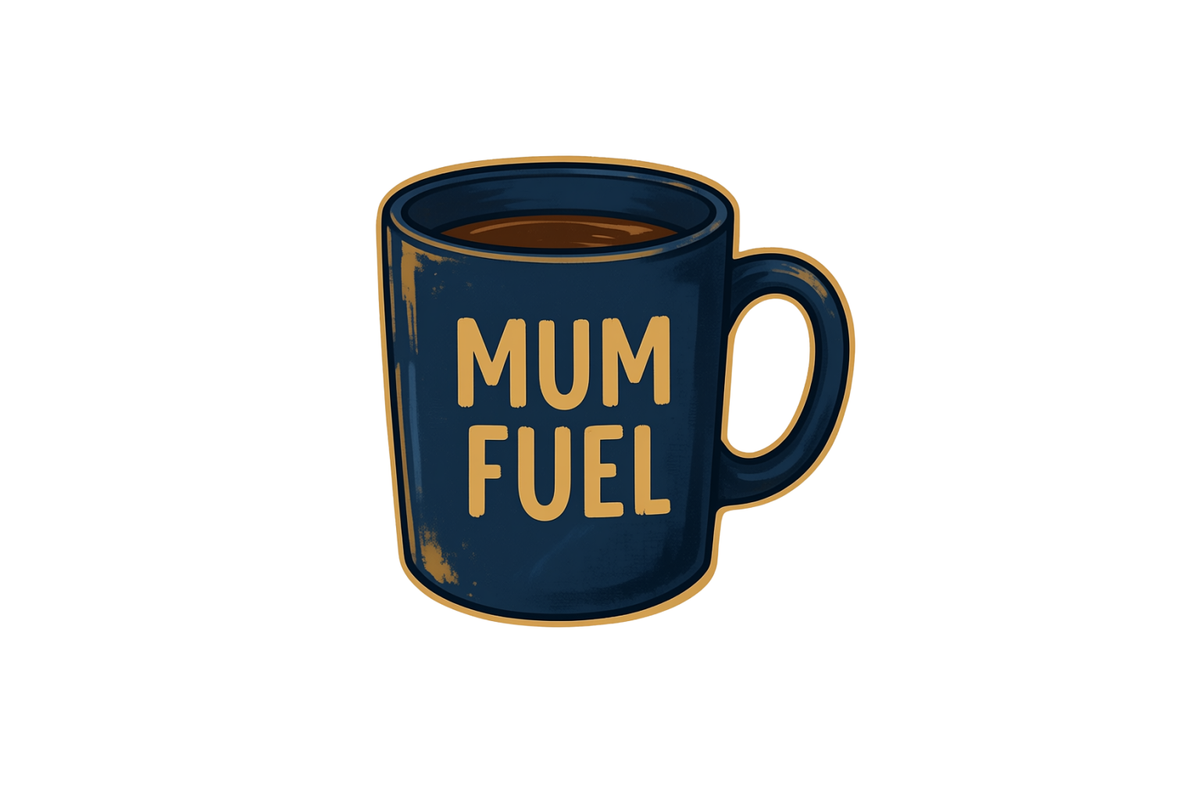 White glossy mug