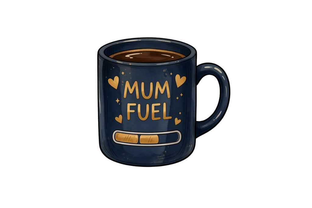 White glossy mug