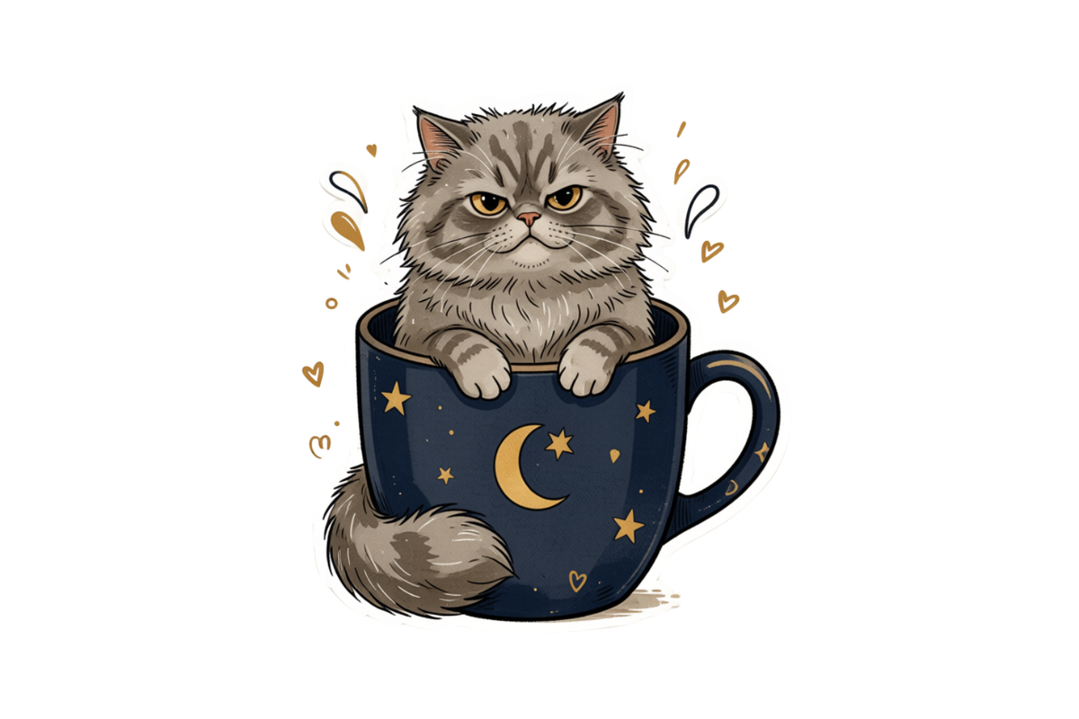 White glossy mug